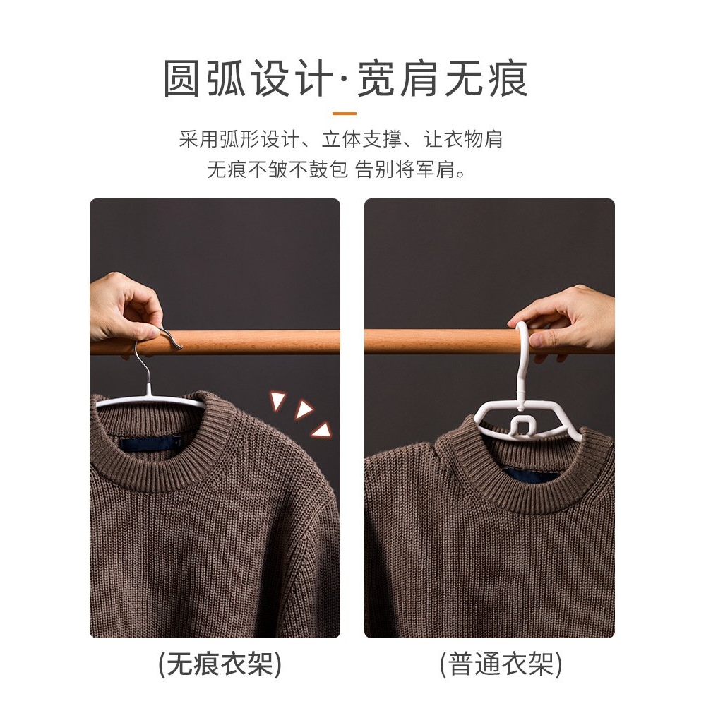 4192.衣架防肩角无痕家用浸塑晾衣服撑子挂晒衣撑凉衣架子挂钩衣 - 图0