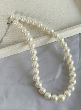 青岛出口宠粉特价仿施家珍珠百搭气质低价高品质锁骨链珍珠项链