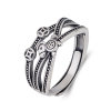 Ranji S925 sterling silver vintage open ring