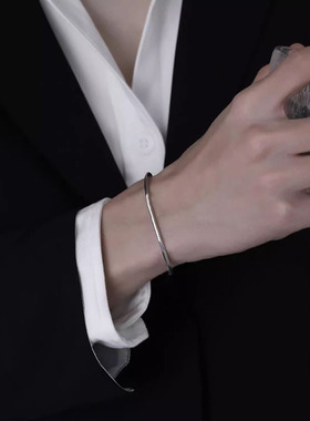 s925纯银八角蛇骨手链