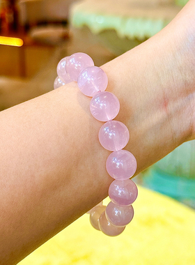 天然粉水晶手链精致细腻爆款手串