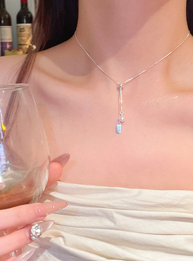 轻奢小众设计感ins简约流苏项链