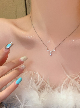 简约气质温柔风水滴吊坠项链