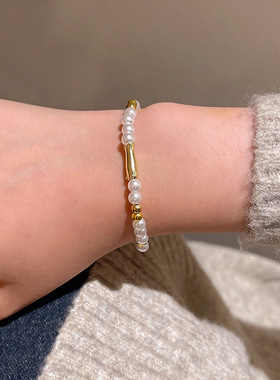 法式气质简约复古珍珠手链