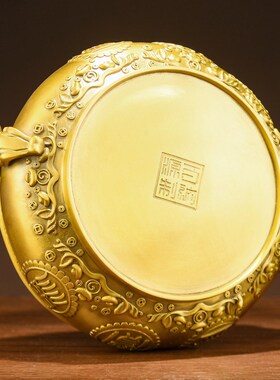 铜掌柜铜聚宝盆如意铜缸黄铜米缸铜盆客厅装饰品店铺业礼品