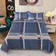 Summer ice silk mat three-piece set washable folding household soft mat single and double air conditioning sheet mat 2024 new model