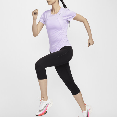 Nike/耐克官方正品Fast Dri-FIT 女士夏季短袖跑步上衣FN2519-512 - 图1