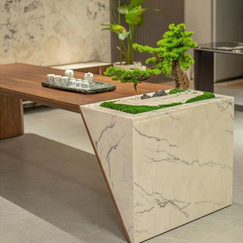 意式极简茶桌高级感茶室会所茶台办公室客厅实木泡茶台,淘宝优惠券,粉丝福利购,淘宝优惠卷