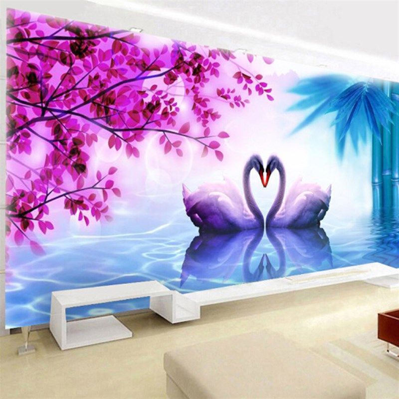 5D钻石画天鹅之恋砖石秀贴满钻十字绣客厅卧室结婚庆新款钻石绣,淘宝优惠券,粉丝福利购,淘宝优惠卷