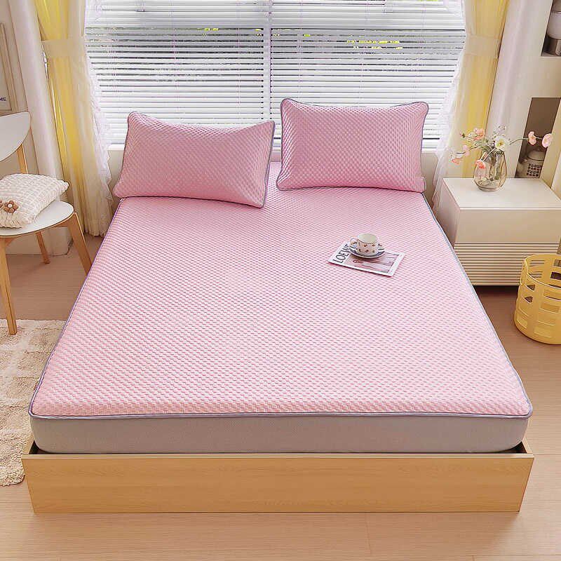 可水洗加厚夏季冰丝豆豆凉感凉席防滑床笠床罩上三件套小学生席子,淘宝优惠券,粉丝福利购,淘宝优惠卷