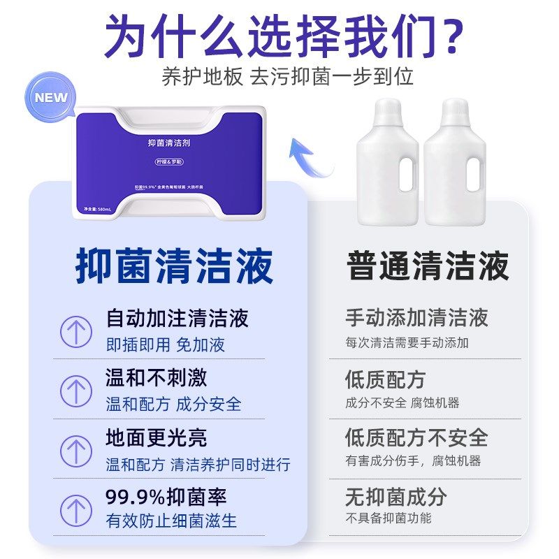 云鲸洁液逍遥J扫地机器人地面抑菌洁剂,淘宝优惠券,粉丝福利购,淘宝优惠卷