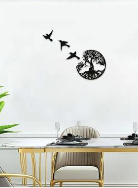 金属壁画生命之树标志金属树墙壁室内装饰壁饰背景墙艺术品铁艺