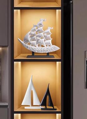 轻奢高档风生水起酒柜装饰品摆件高级感客厅电视柜办公室家居饰品