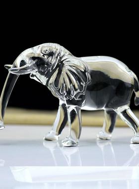 招财吸水大象水晶摆件吉祥如意万象更新家居客厅玄关酒柜装饰大象