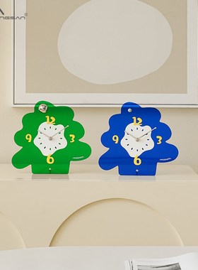 NORI入户玄关创意时钟摆件客厅电视柜桌面相框创意装饰品
