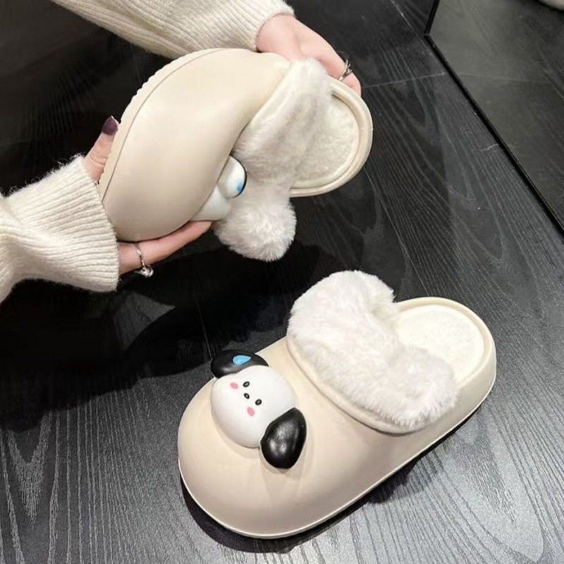可拆卸懒人推荐包头防水拖鞋女冬季外穿厚底毛毛拖鞋HH,淘宝优惠券,粉丝福利购,淘宝优惠卷