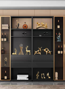 酒柜装饰品摆件家居软装高级轻奢搭配套装客厅电视柜高档工艺品