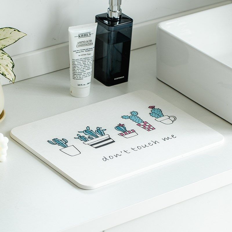 硅藻泥吸水垫洗手台面浴室垫防滑速干地垫房厕所沥水垫,淘宝优惠券,粉丝福利购,淘宝优惠卷