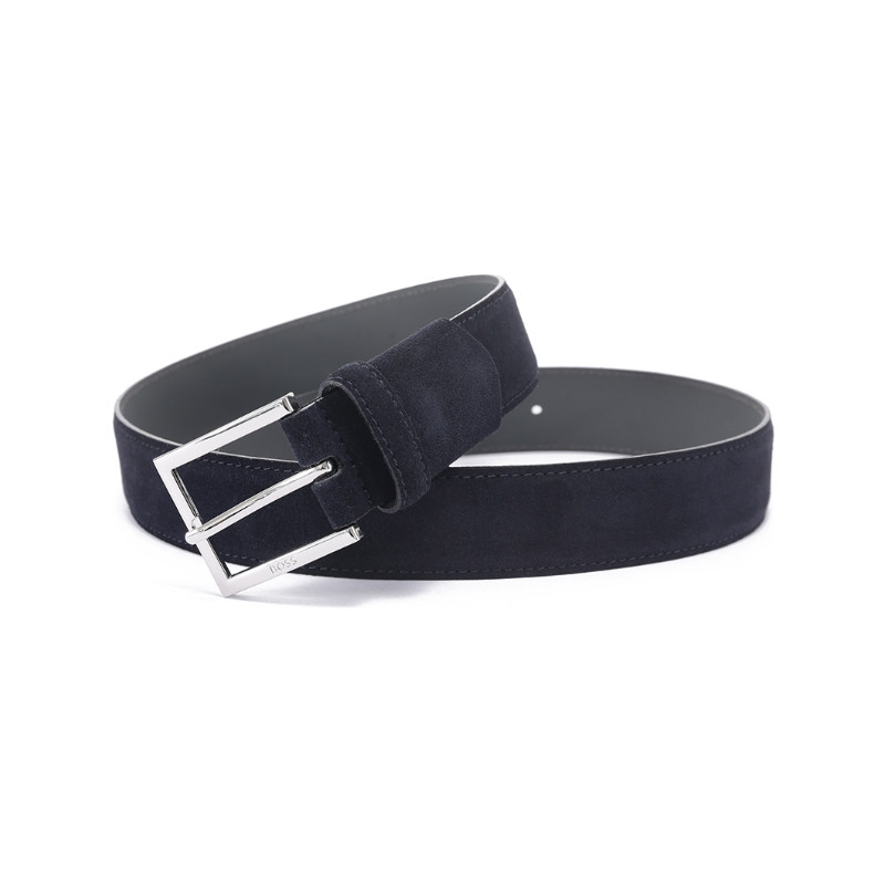 【自营】Hugo Boss 男士不可裁剪皮带腰带3.5cm 50537167针扣