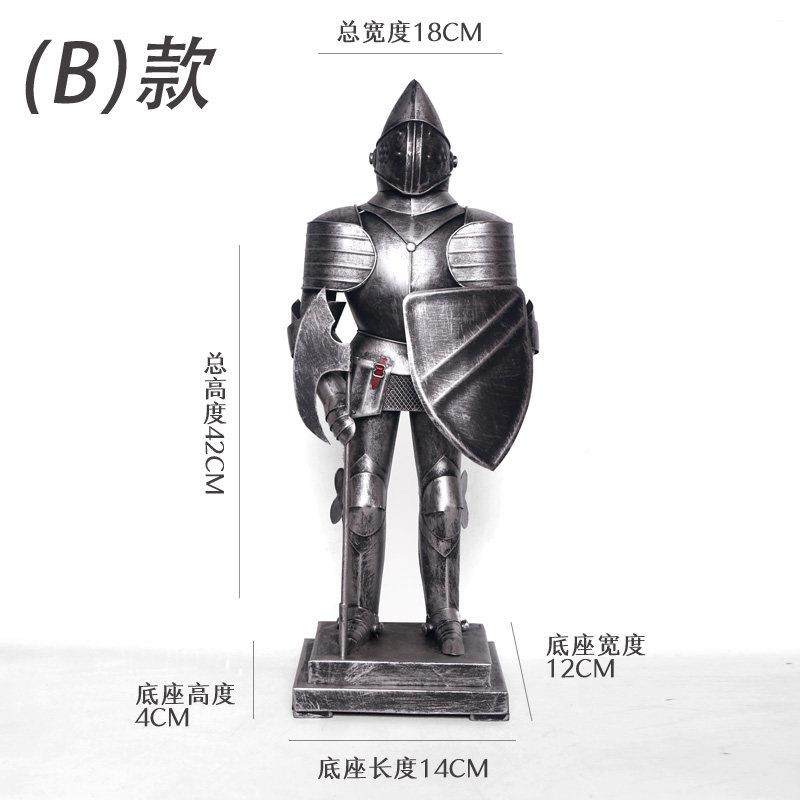 世纪TME北欧中式马轻奢罗盔甲摆件意复古欧式骑创士金属工艺品装,淘宝优惠券,粉丝福利购,淘宝优惠卷