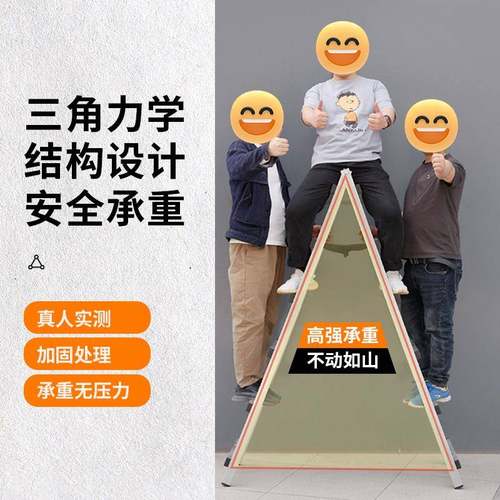 走梯镀锌铁人字梯子折OEU叠梯家用工程梯装修移动焊行接行走楼子 - 图3