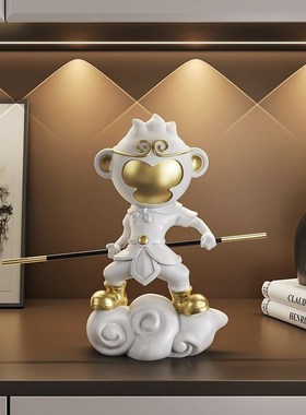 速发齐天大圣小摆件客书桌面玄意办公室酒柜厅房装饰创关礼品