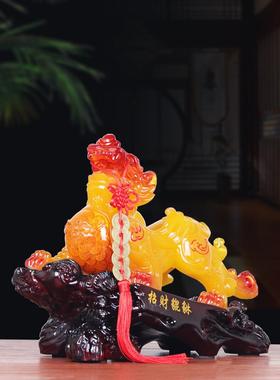 招财貔貅摆件聚财皮丘高档办公室老板桌客厅前台装饰店铺开业礼品