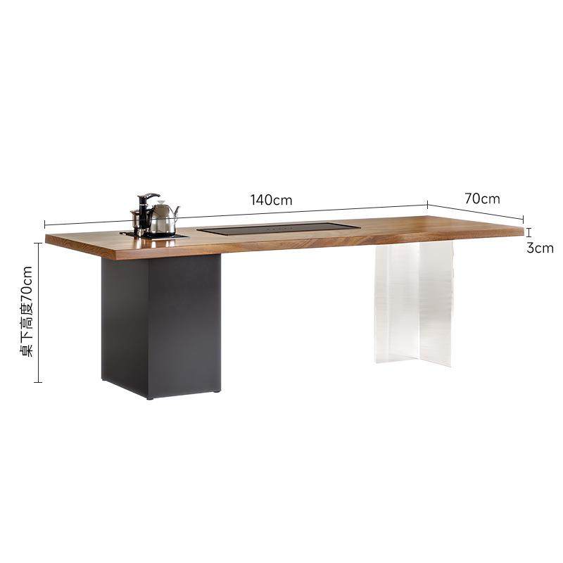 高档实木茶桌椅组合亚克力胡桃木泡茶台办公室家用客厅茶桌,淘宝优惠券,粉丝福利购,淘宝优惠卷