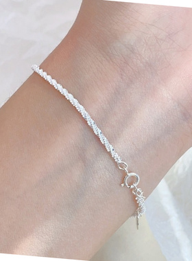 轻奢小众满天星钛钢不掉色手链