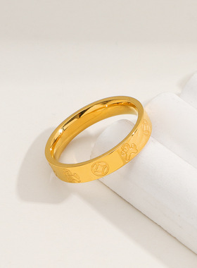 新款高级感轻奢电镀小众轻奢戒指