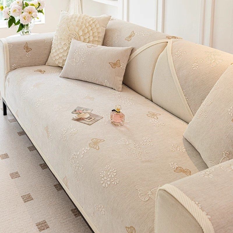 雪尼尔沙发垫四季通用端新款轻法式防滑坐垫子直排沙发罩盖布,淘宝优惠券,粉丝福利购,淘宝优惠卷