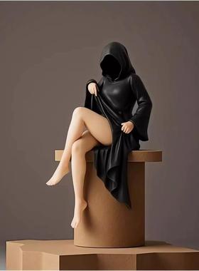 全款黑袍女王系列翘腿趴姿平坐女王手办摆件优质车载朋友生日礼物