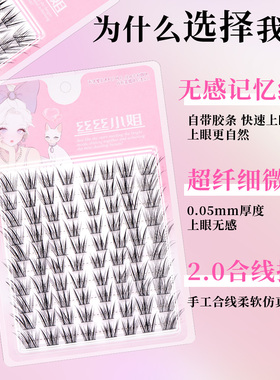 青丘狐自然国风免胶免卸假睫毛
