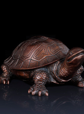 纯铜乌龟摆件金钱龟工艺品铜龟客厅家居装饰品铜制长寿龟礼品摆件
