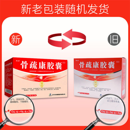 沃华康辰骨疏康胶囊120粒中老年骨质疏松症腰背疼痛补肾益气壮骨 - 图0