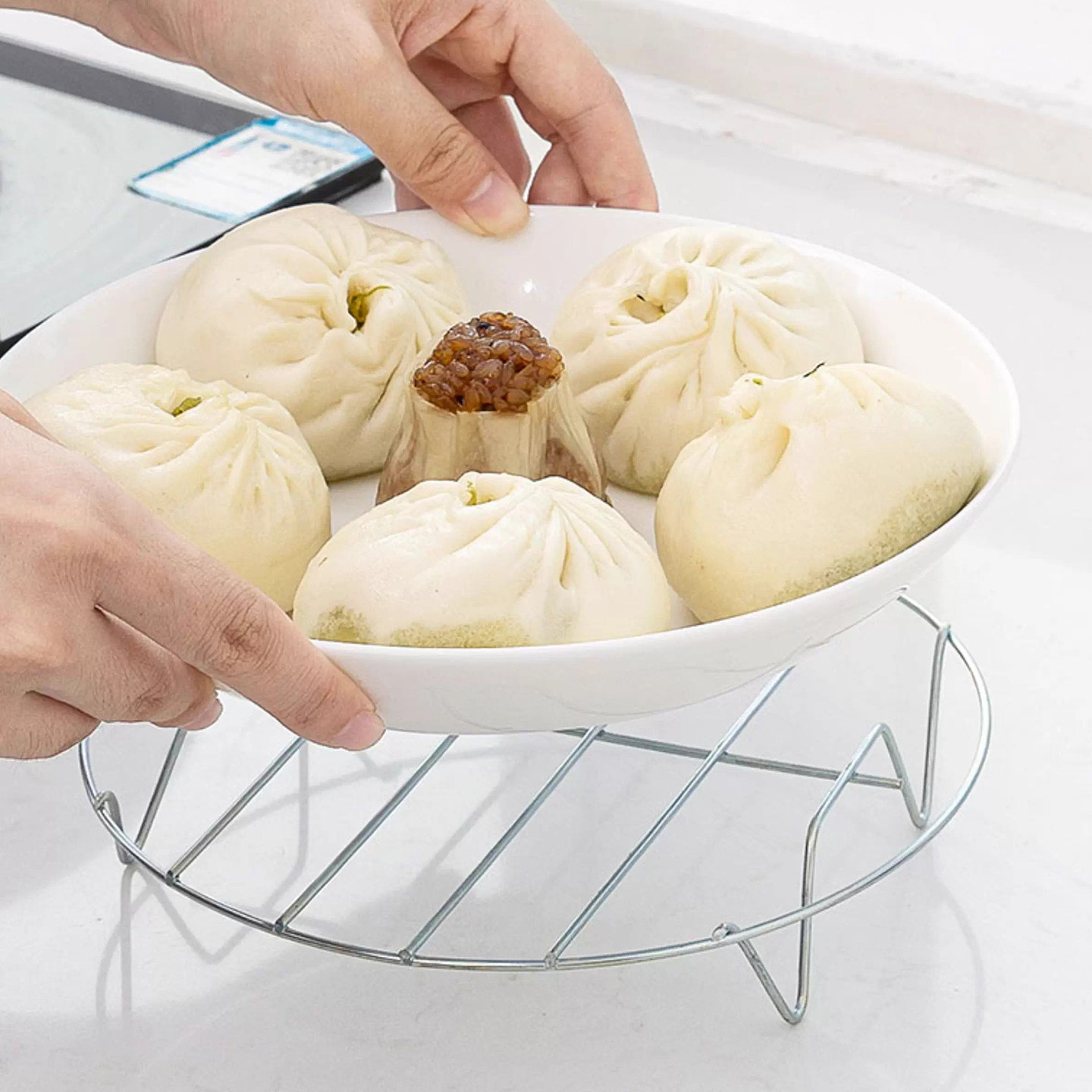 蒸架圆架高压锅支架蒸格蒸锅微波炉大锅高脚内置不锈钢蒸垫篦子,淘宝优惠券,粉丝福利购,淘宝优惠卷