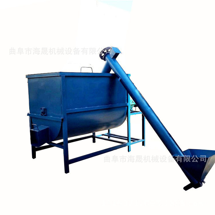 粉末颗粒混合机 加工鸡饲料混合设备 米粉不锈钢卧式螺带搅拌机,淘宝优惠券,粉丝福利购,淘宝优惠卷