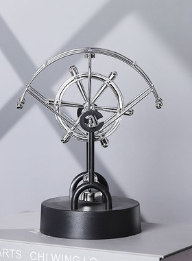 混沌摆件永动机仪牛顿摆球撞球摇摆器小工艺品办公桌面家居装饰品