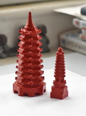 朱砂九层文昌塔摆件多含量紫金砂工艺品 一件代发朱砂工艺品