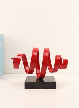 现代创意大理石金属桌面几何卧室客厅书房办公室家居饰品