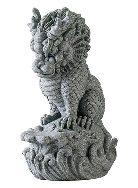 国潮水神兽招财茶宠茶玩摆件创意守护神兽鱼缸造景客厅桌面装饰品