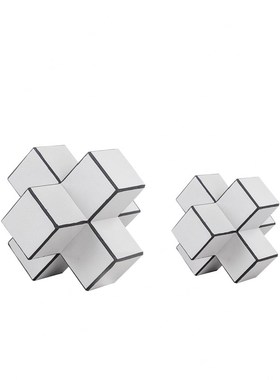 现代极简客厅茶几家居几何摆件电视柜书房软装饰品样板间陈设