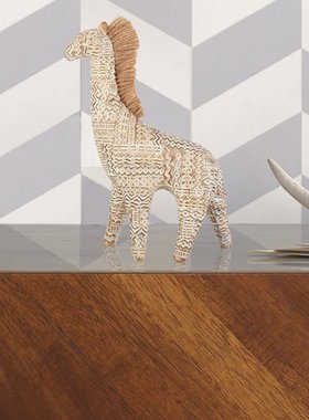 新品仿木质动物手工摆件玄关树脂工艺品摆设客厅酒柜办公室装饰品