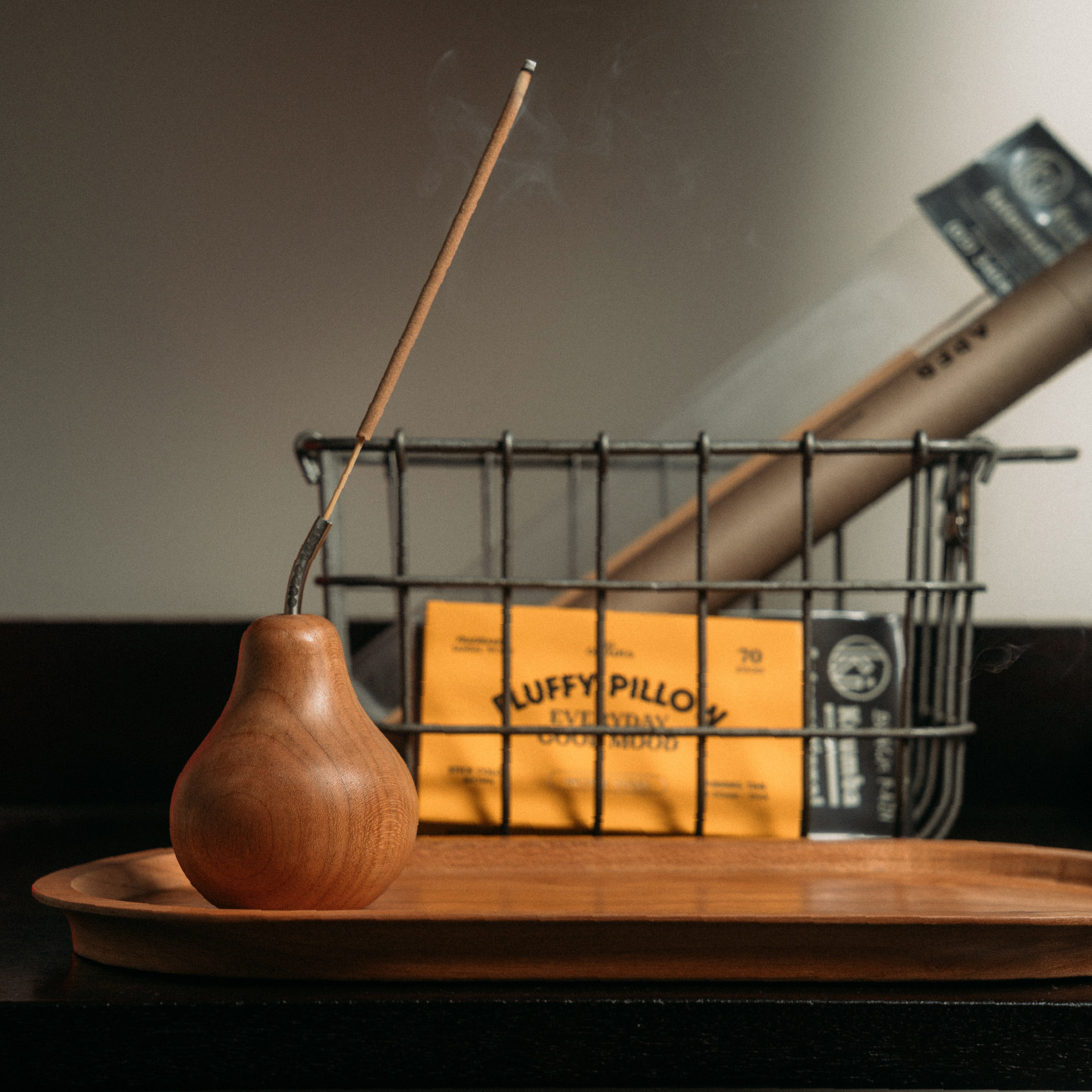 GUDO LUCK中古实木梨形香插香薰线香香插ins风格实木梨形家居装饰,淘宝优惠券,粉丝福利购,淘宝优惠卷