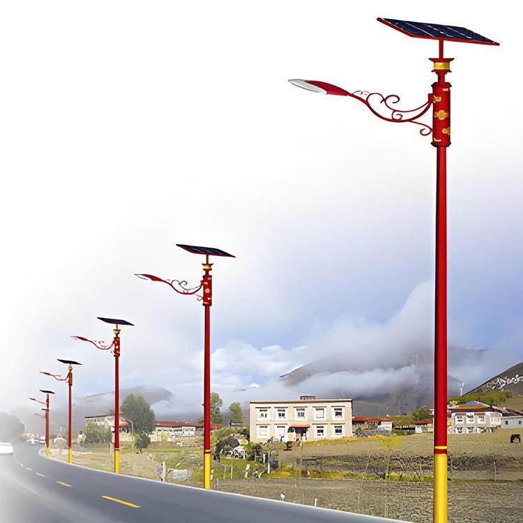 少数民族风路灯户外5-8米LED民族特色路灯中式印花路灯杆,淘宝优惠券,粉丝福利购,淘宝优惠卷