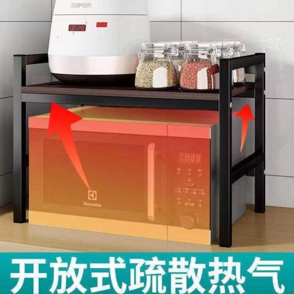 厨房微波炉置物架桌台面烤箱架子双层厨房用品收纳储物架落地多层,淘宝优惠券,粉丝福利购,淘宝优惠卷