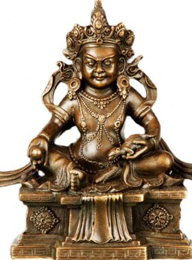 铜雕塑黄财神FX066中式工艺饰品客厅书房办公室玄关家居桌面摆件