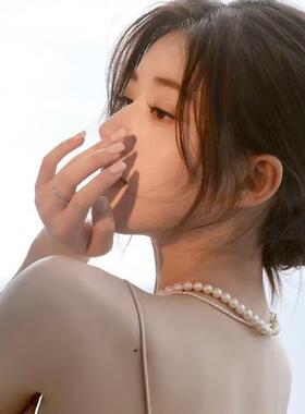 赵露思同款珍珠项炼 炼 白月光锁骨炼送女友七夕生日礼物施家轻奢