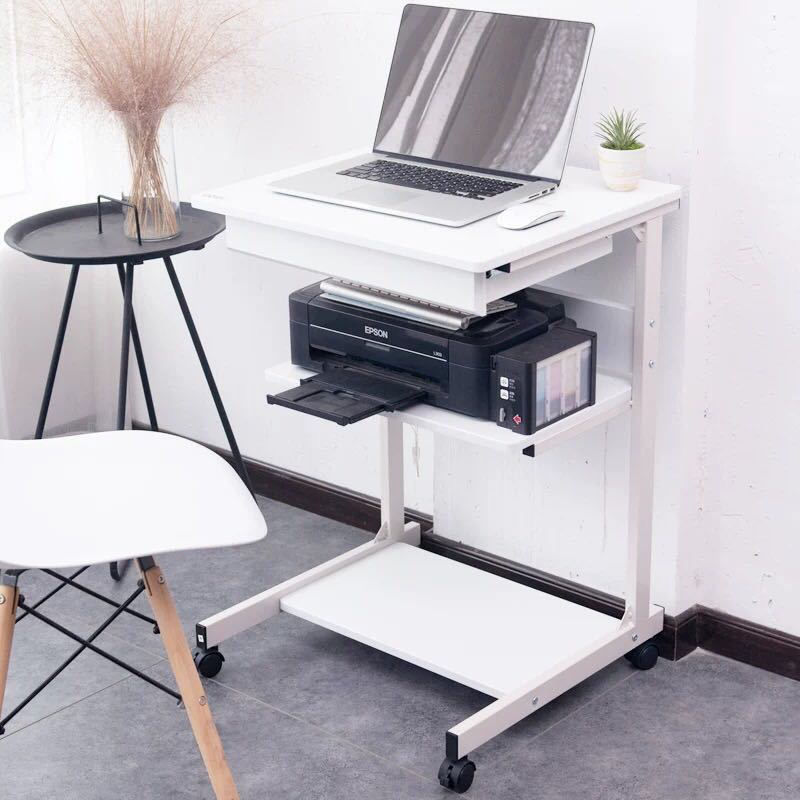 迷你小书桌小型笔记本电脑桌家用卧室床边桌单人办公桌子 - 图0