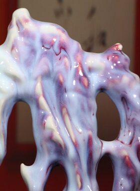 神垕原产钧瓷摆件恩重如山中式陶瓷家居玄关博古架装饰高档工艺品